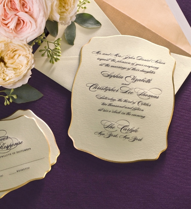 traditional wedding invitation